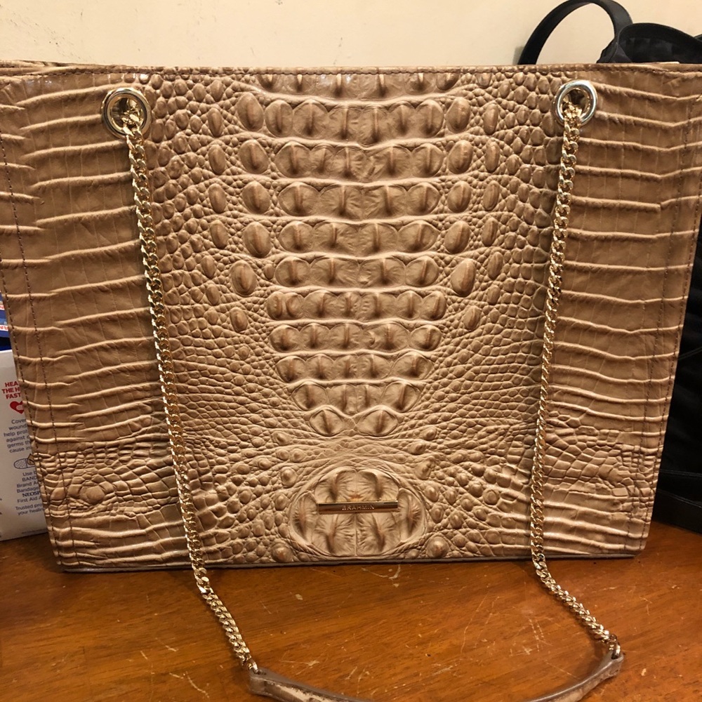 Brahmin Crocodile embossed bag